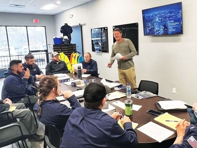 Custom Electrical Team Meeting
